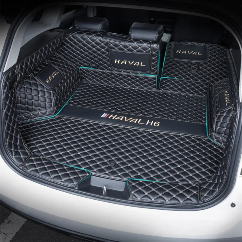 

Leather Car Trunk Mats For Haval H6 2020 2021 2022 Anti-Dirty Protector Tray Cargo Liner Accessories Styling