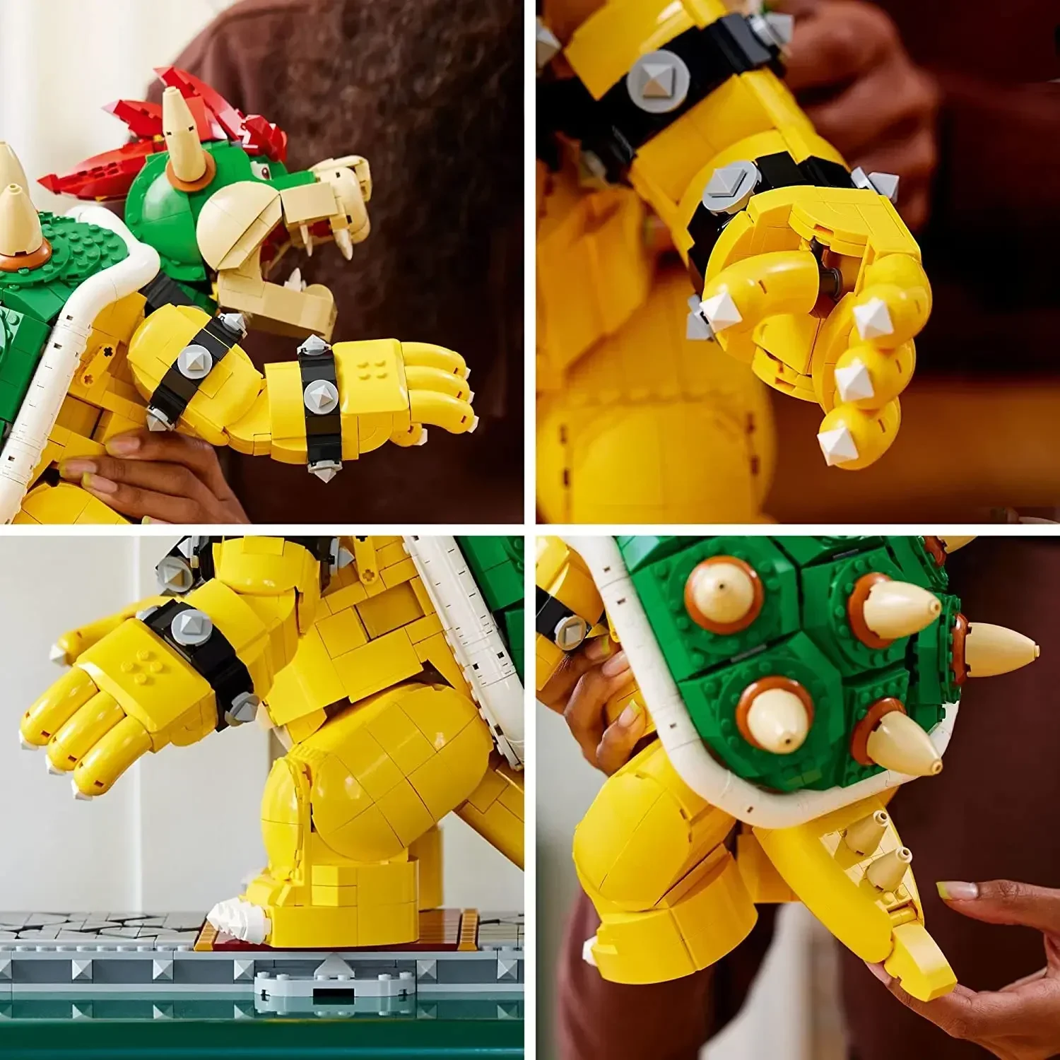 2024 mainan laris The Mighty Bowser kompatibel Model 71411 proyek bangunan untuk dewasa anak-anak hadiah blok mainan bata bongkar pasang