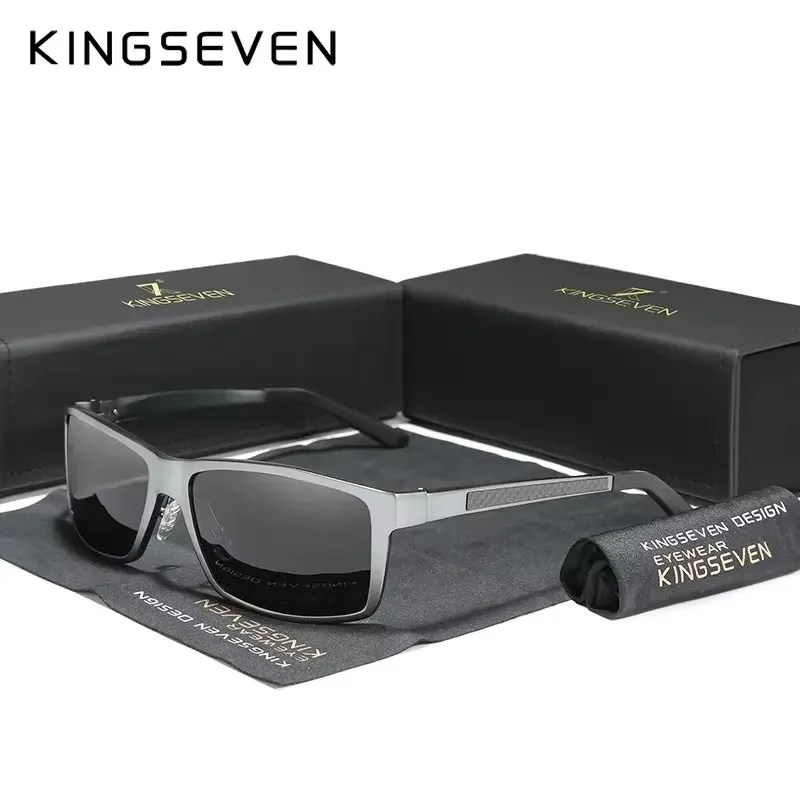 KINGSEVEN 2023 Men's Sunglasses Aluminum Magnesium Polarized Driving Mirror Eyewear For Men/Women UV400 Oculos Protection