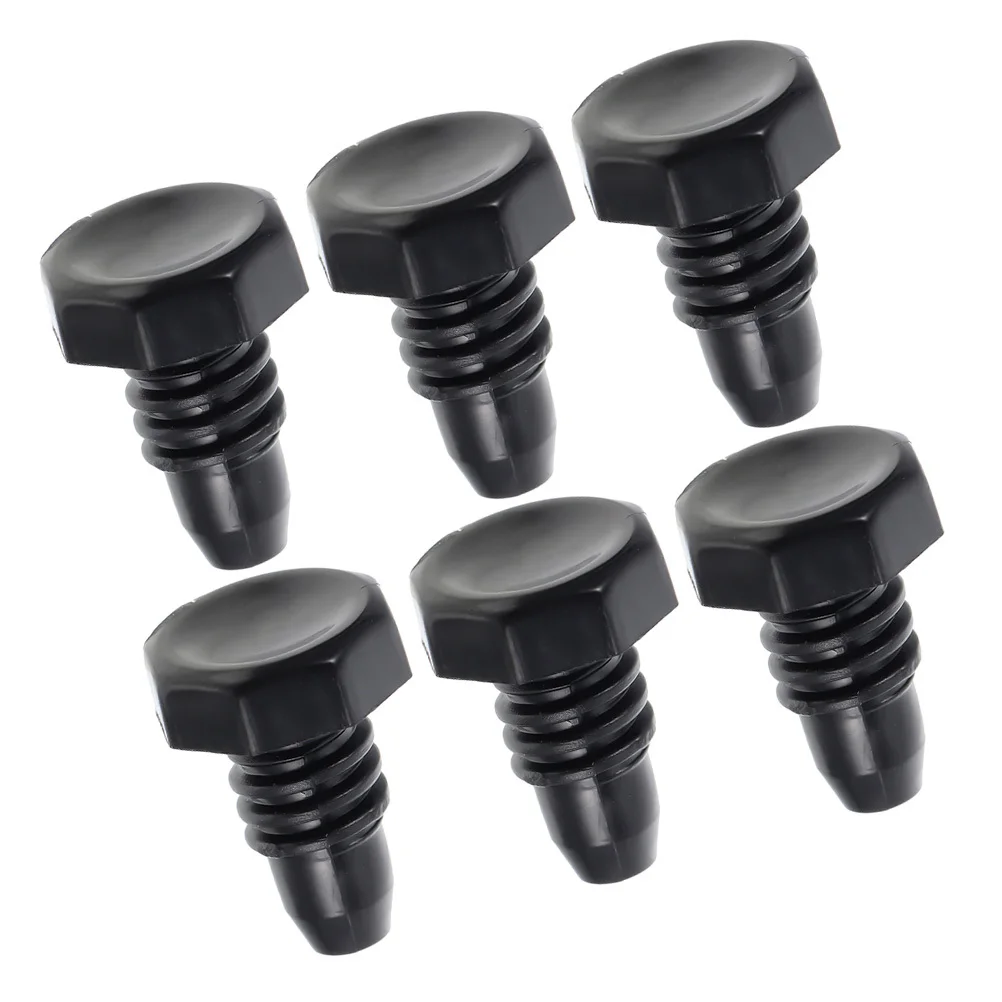 

6Pcs Billiard Cue Bottom Dustproof Protective Plug Plastic Cover for Pool Snooker Cue Accessories Protective Billiard Supply