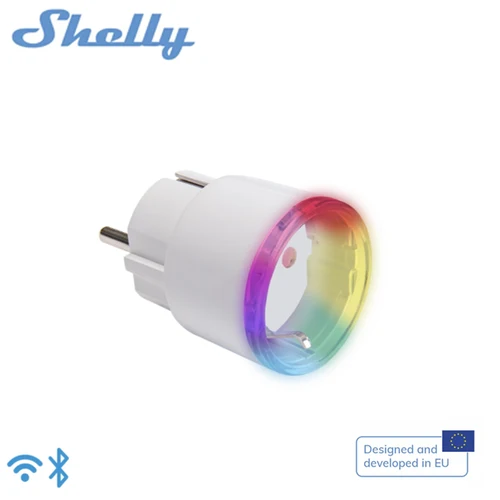 Shelly Plus Plug S administrar fuentes de alimentación Indicaciones LED de 12 A Mantenga el consumo de energía Estado actual Webserve integrado