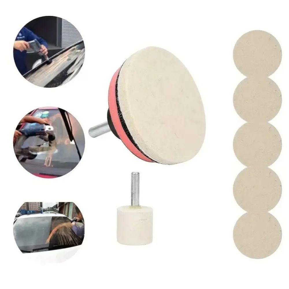 Wool Felt Polishing Wheel Buffing Pad Drill Attachment For Jewelry Glass Metal Ceramic Mirror Surface Finish Grinding Tools