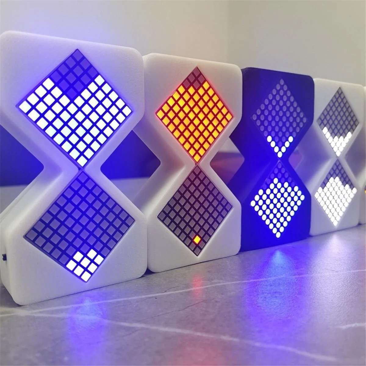 BFYL-LED Ampulheta Eletrônica Ampulheta Temporizadores DIY Digital Relógio de Areia Tempo Estilo Cyber Casa Aniversário Presente de Natal B