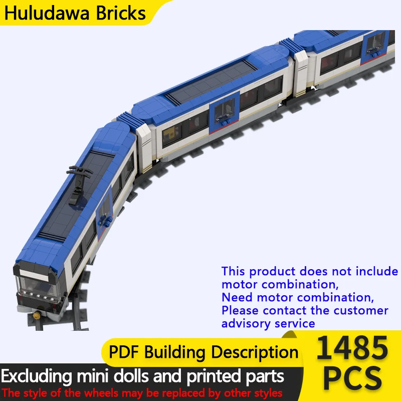 

Модель городской автомобиль MOC, строительные кирпичи, шарнирный Metro Train, модульная технология, детские праздничные подарки, сборные игрушки, костюм