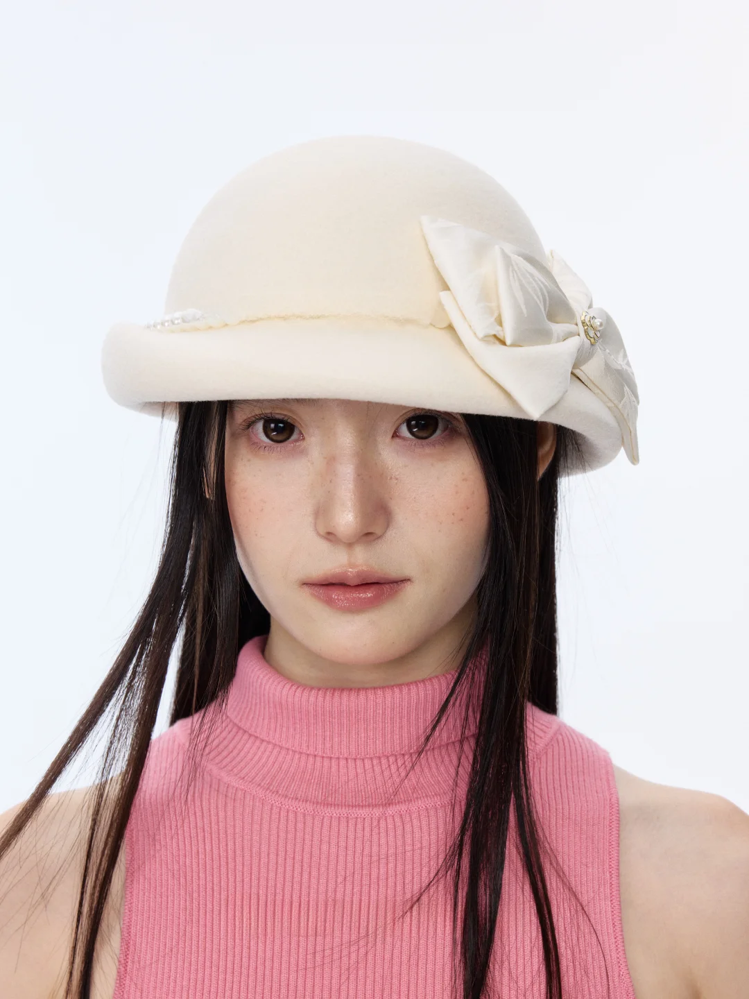 elegante-cappello-da-pescatore-bianco-in-lana-per-donne-stile-coreano-autunno-inverno-con-nodo-per-atmosfera-da-studentessa-all'estero