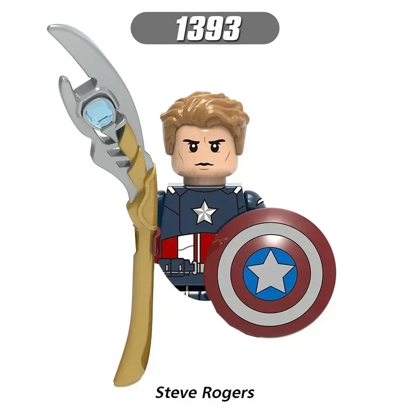 

X0273 XH1393 The Avengers Captain America Thor Loki Groote Heroes Bricks Cartoon Character building block Boy Birthday Present