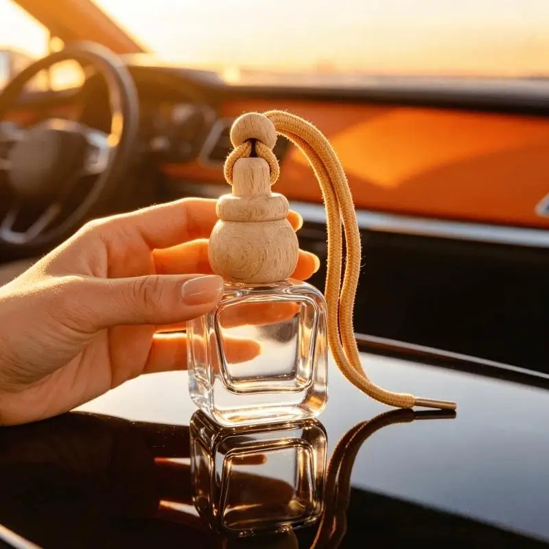 NEW 1Pc 8/10/12ml Alien Cap Empty Car Essential Oil Diffuser Bottle Fragrance Air Freshener Perfume Ornament Accessories