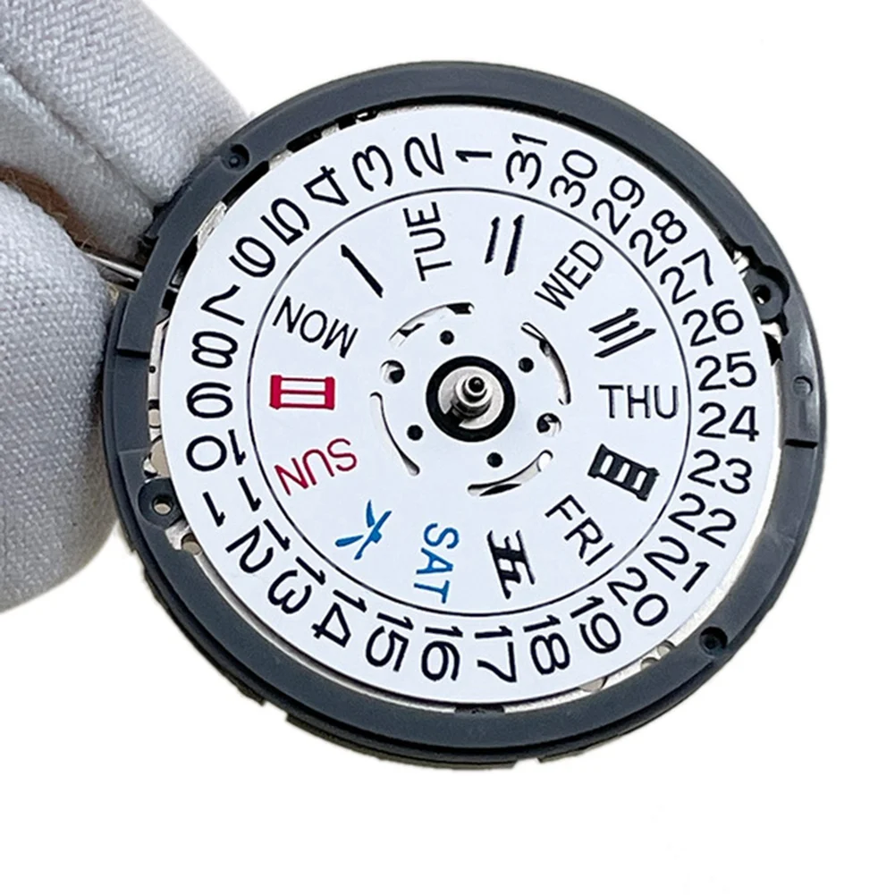 

3.8 O'Clock NH36A Automatic Movement Watch Self-Winding Mechanical Date/Day Setting 24 Jewels Replacements,White