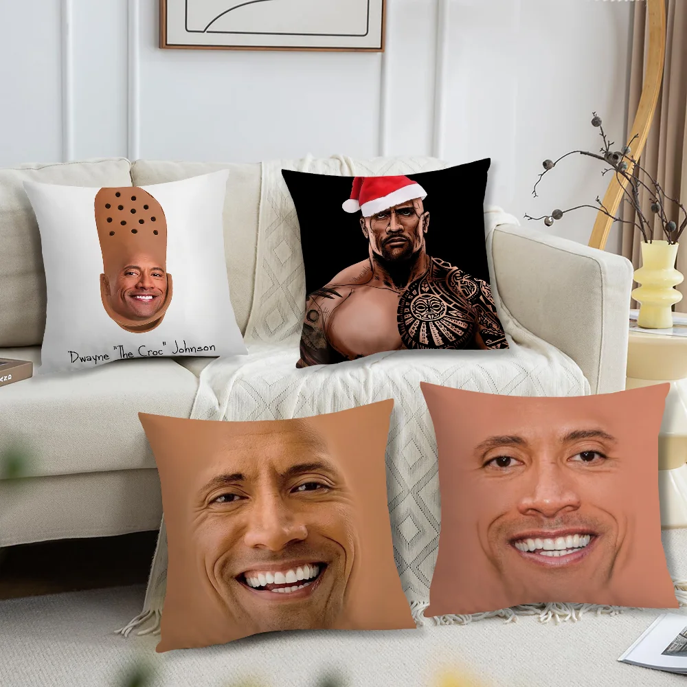 The Rock Face D-Dwayne Cushion Sofa Living Room Bedroom Headboard Backrest Cushion Square Cushion Nap Time Pillow