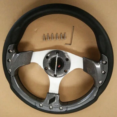320mm 13 Inch 6 Bolt Racing Steering Wheel Universal Drift Sport Game Steering Wheel w/ Horn