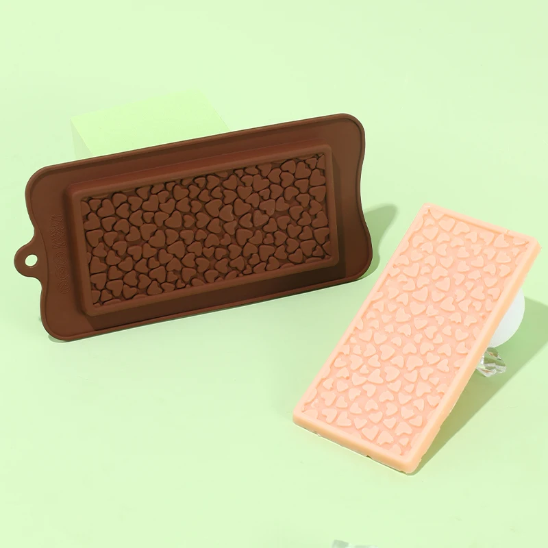 Heart Silicone Chocolate Mold DIY Cake Accessories Mold Kitchen Ice Cubes Biscuit Pastry Manual Baking Cake Decoration Mould