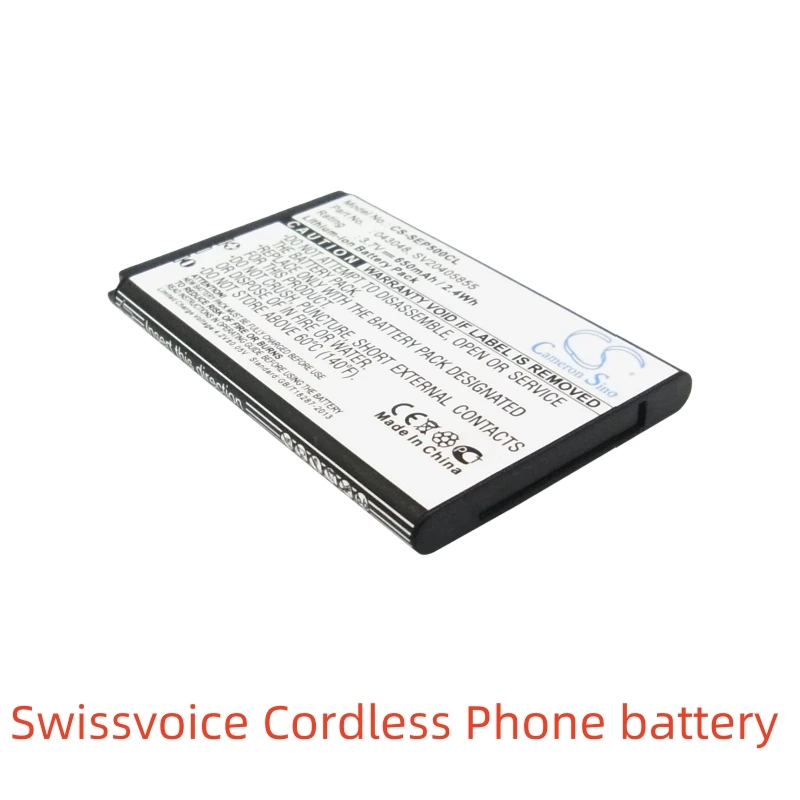 Li-ion Cordless Phone Battery for Swissvoice,3.7V,650mAh,ePure ePure fulleco DUO L7,043048 SV20405855