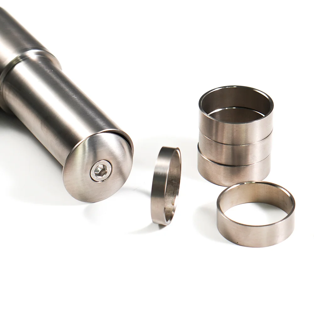 CNC Fahrrad zubehör Titan MTB Rennrad Gabel Vorbau Anstieg 102mm Lenker heben Adapter Fahrrad Gabel Steuerrohr erhöhen – Detail 3