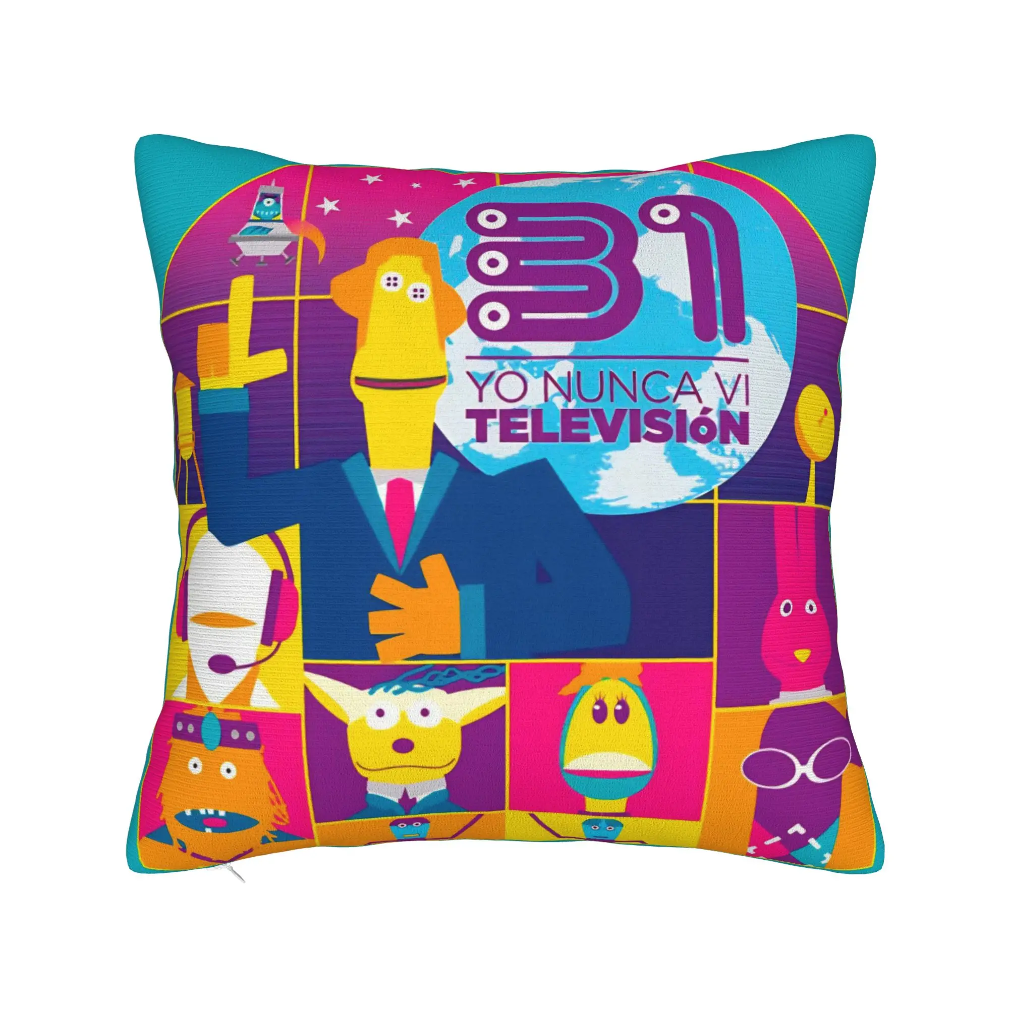 31 Minutos Square Pillow Case 31 Minutes Chilean Comedy Cushion Covers Awesome Zipper Decorative Pillowcase for Seat 45x45cm