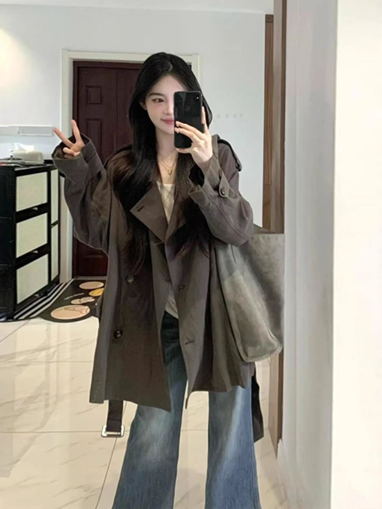 Short Loose Windbreaker Jacket for Women 2026 Autumn and Winter New Item Small and Thin Casual Jacket