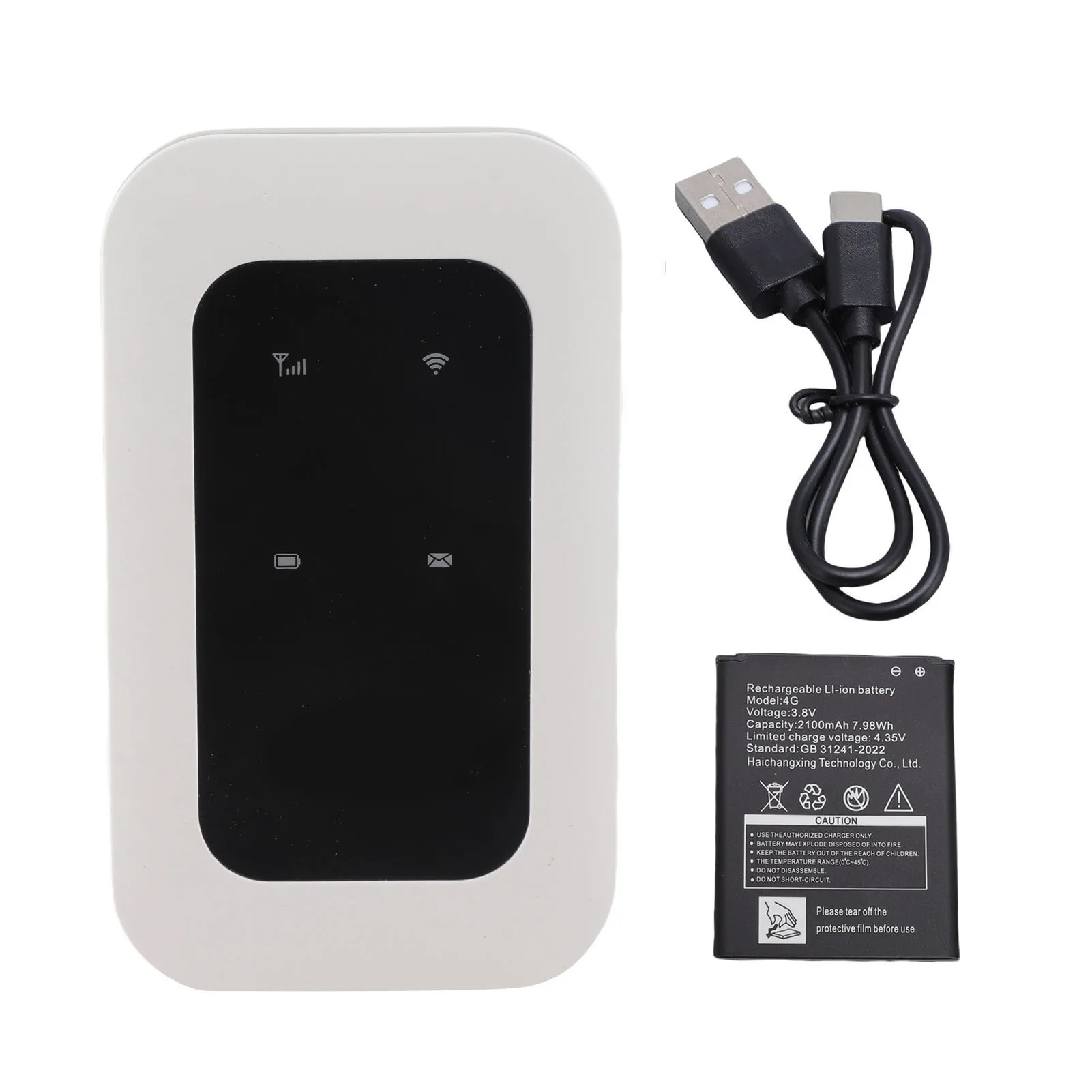 Portable 4G Router 300Mbps LTE CAT4 Mobile WiFi Hotspot Device USB C Powered 2100mAh Support Connect 10 Devices