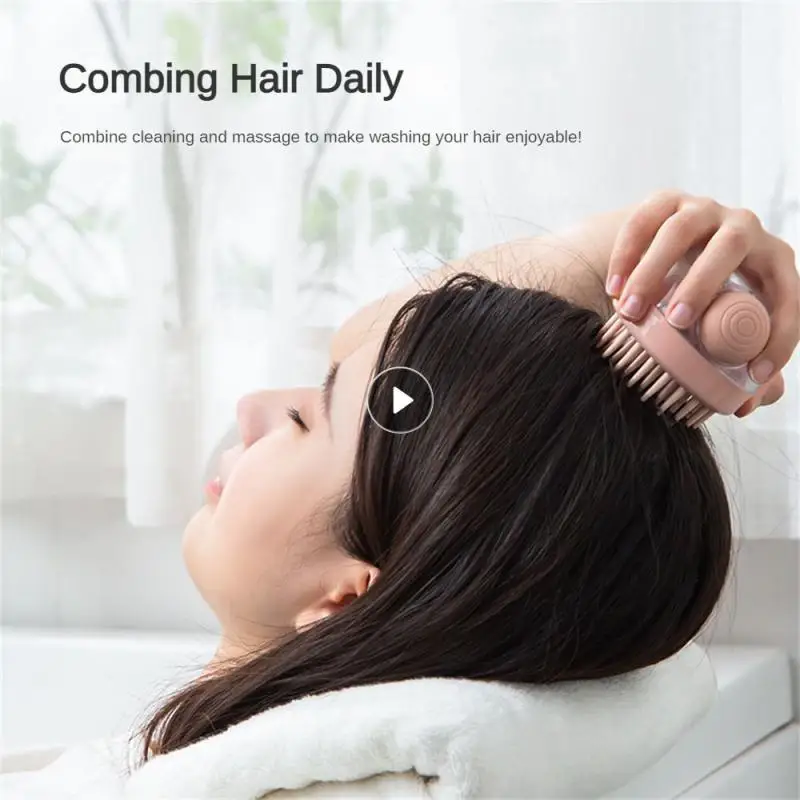 Silicone Massage Brush Lazy Design Clean The Scalp Deeply Clean Scalp Massage Comb Massage Shampoo Scalp Brush Scalp Shower