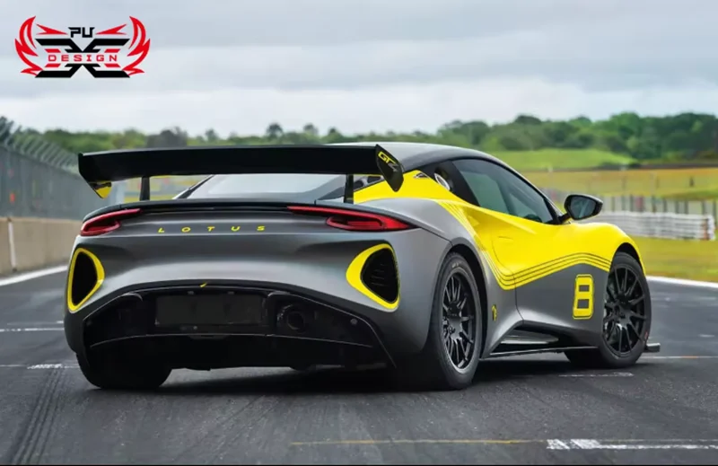 For Lotus Emira 100% Dry Carbon Fiber GT4 Style Wing Rear Spoiler Body Kits