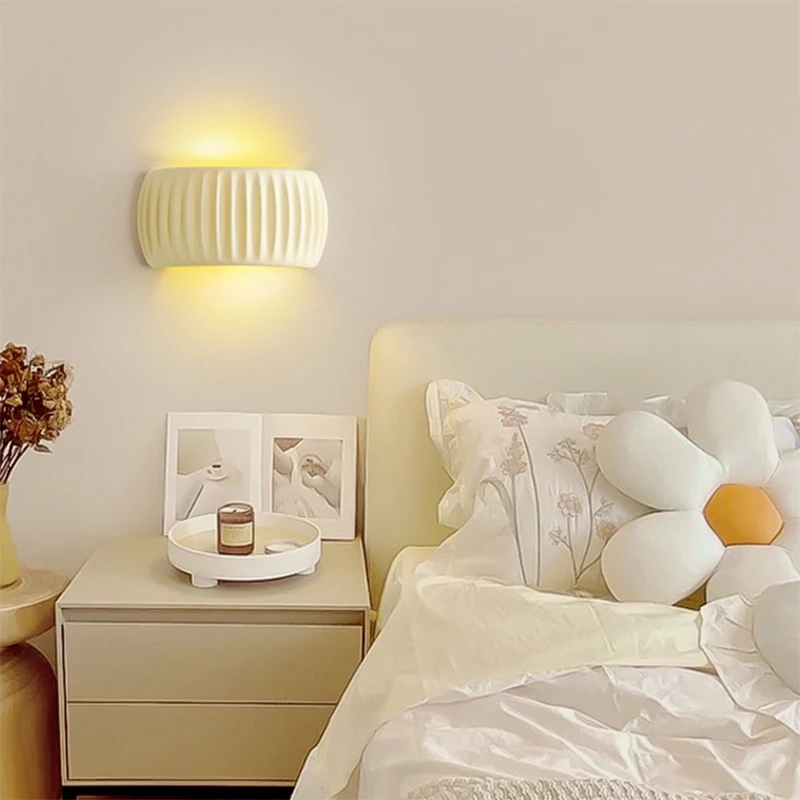 Modern Simplicity Led Wall Lamp G9 Bulb Resin Bedside Light Indoor Bedroom Living Room Aisle Stairs Wall Sconce Lighting Fixture