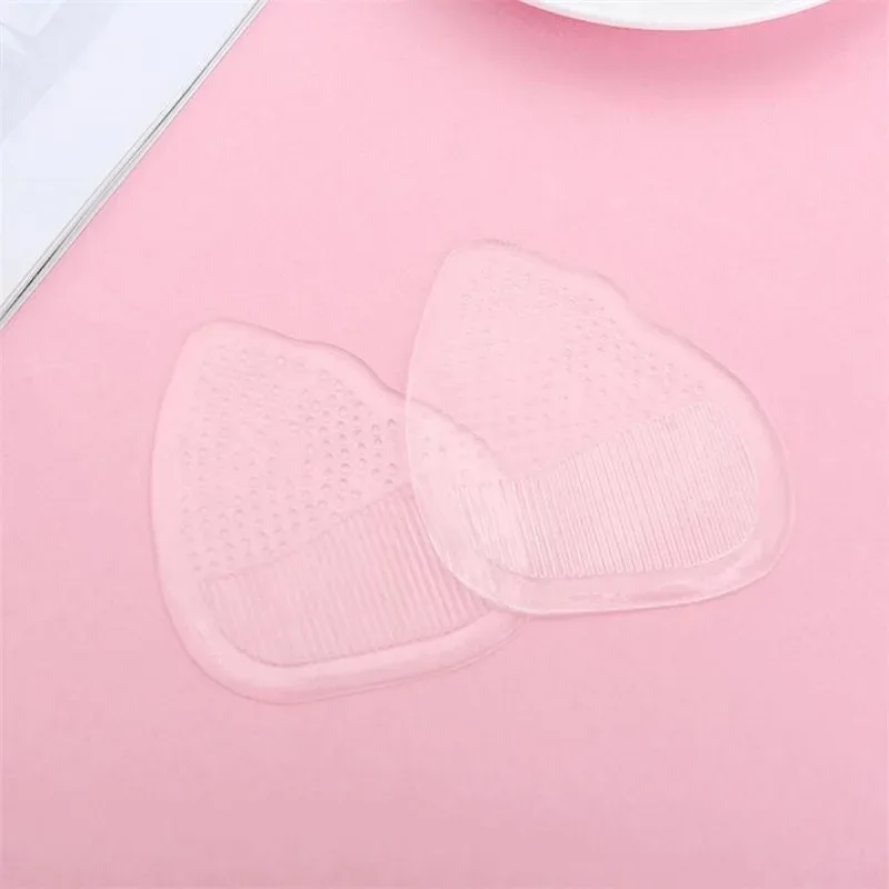 1Pair Clear Soft Gel Forefoot Cushion Pads High Heel Shoe Inserts Arch Support for Flat Feet Women Foot Care