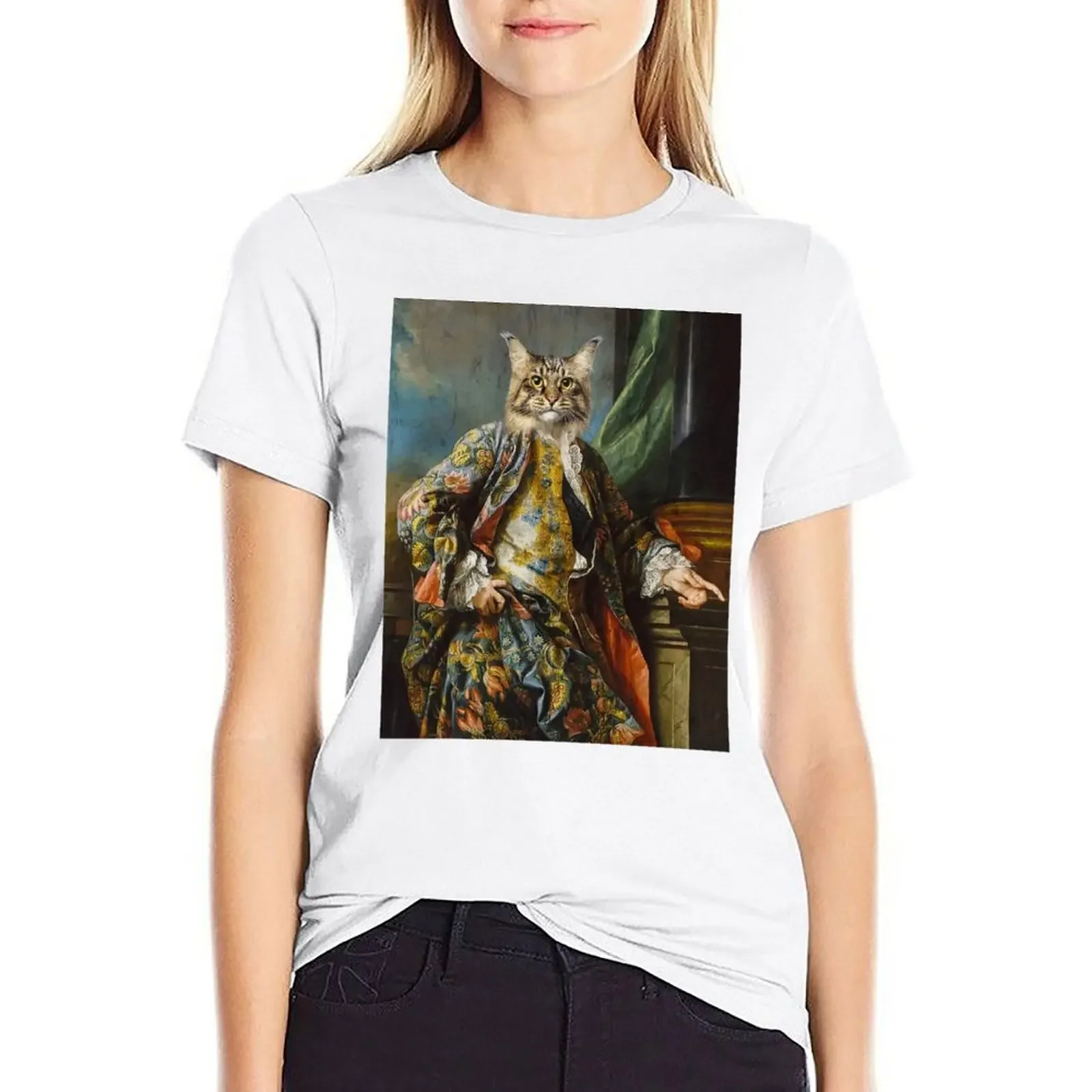 

Old Painting Memes - classic art meme - funny renaissance painting T-shirt oversized kawaii clothes ariat shirts for Women