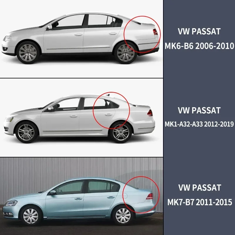 Fit For VW Passat Alltrack Window visor Car Sun Rain Guard Vent Shade Deflector Wind Weathershield Moulding Tuning Accessories