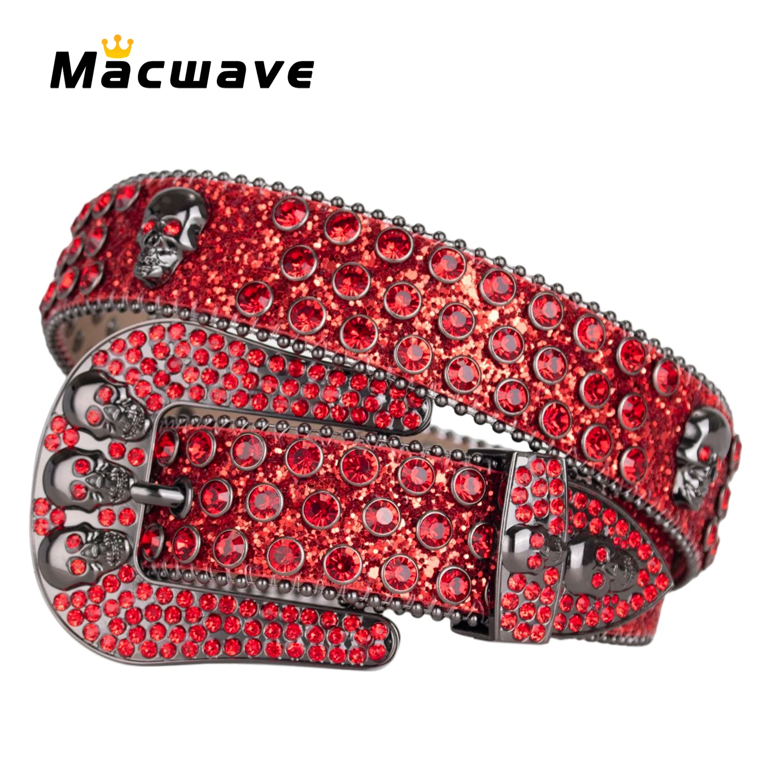 Luxury Strap Belts Men Women Rhinestones Belt For Jean Cowgirl Cowboy Crystal Pin Buckle Fashion Diamond Cinturones Para Hombre