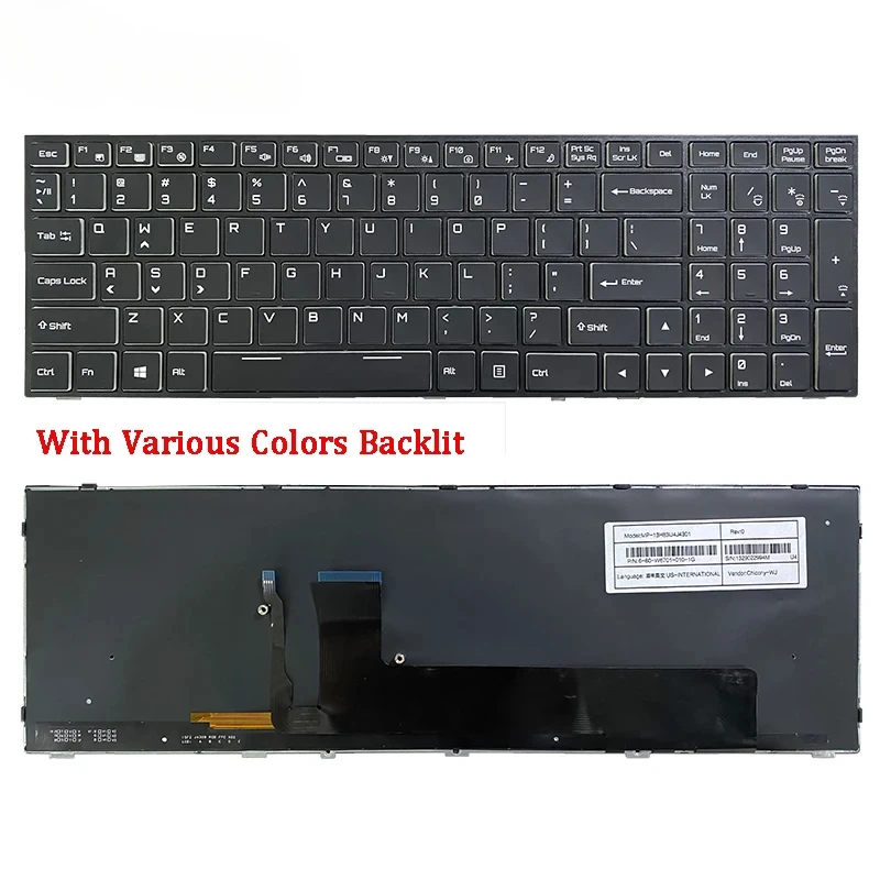 

New Laptop Keyboard For Hasee Z7 Z7M Z8 Z6 Z6M G8 G7 G6 P650SE SG P670 T7