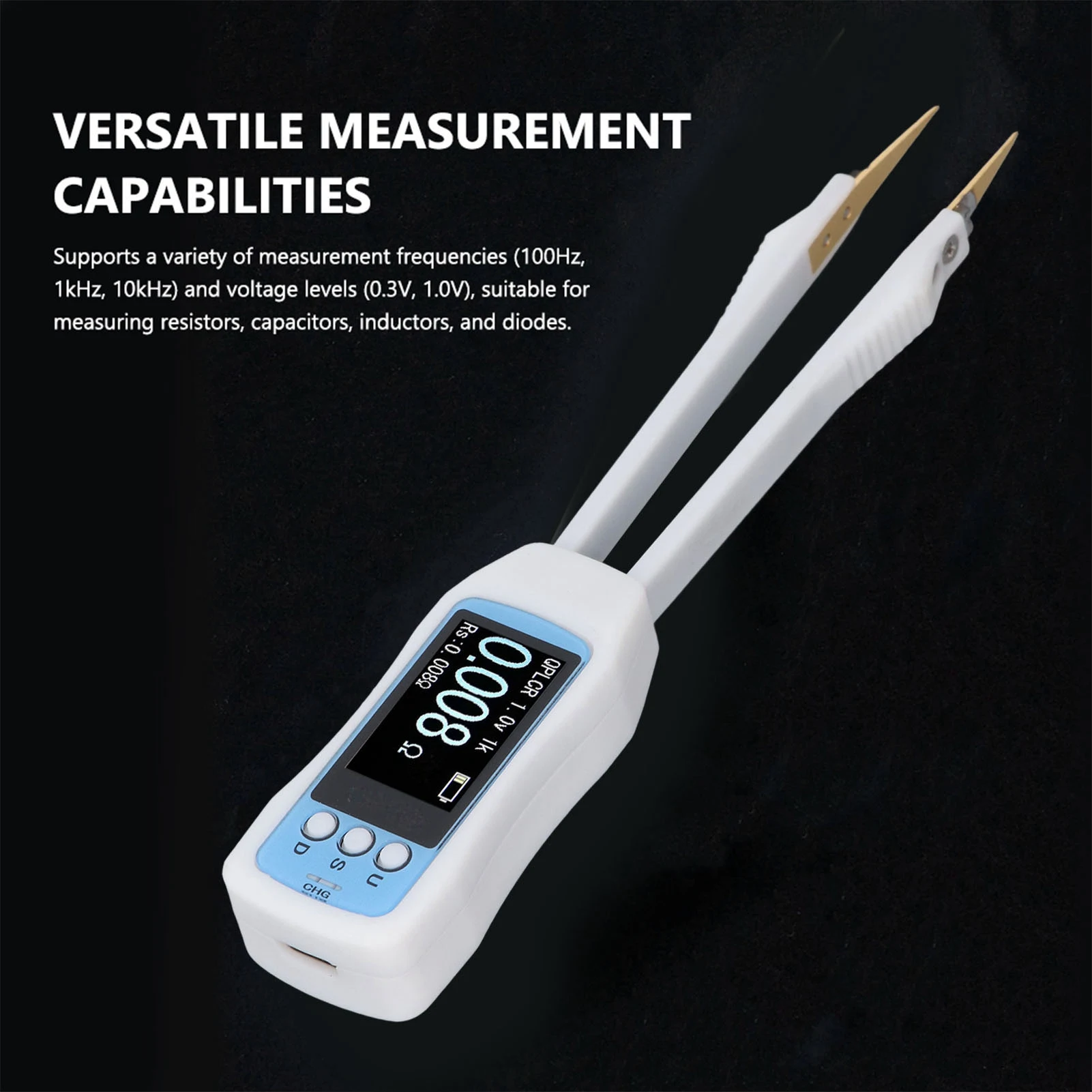 مؤشر شحن الملقط متر المدمج الذكي مصلحة الارصاد الجوية تستر للمقاومات المكثفات المحاثات الثنائيات لصيانة الإصلاح