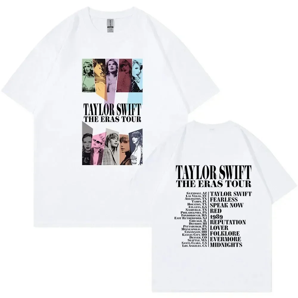 Trending Mens Tshirt TeyIor Swift T-shirt Vintage Female Short Sleeve Tee Summer Men Print T Shirt for Fans Gift Clothing 2024