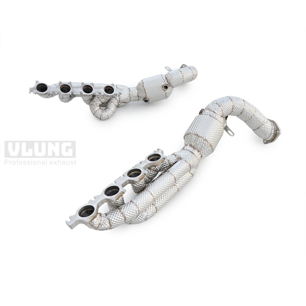 Exhaust Manifold with Insulation Layer for Audi S5/S4 B8 4.2L 2009-2015 High Performance Header Pipe