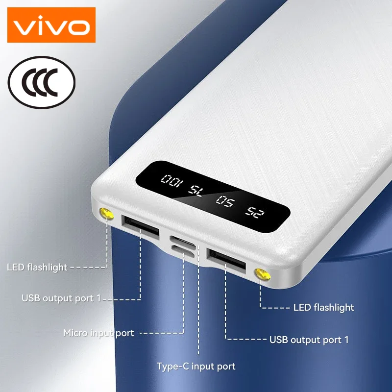 باور بانك Xiaomi 200000mAh بقدرة 120 وات، شحن سريع للغاية، بطارية خارجية محمولة عالية السعة مع شاشة رقمية LED لهاتف IPhone