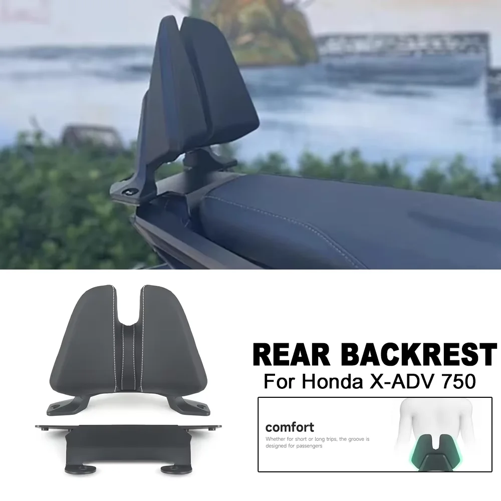 

750 New For Honda X-ADV 750 XADV 750 XADV750 X-ADV750 2021-2025 Motorcycle Rear Passenger Seat Backrest Cushion Back Rest Pad