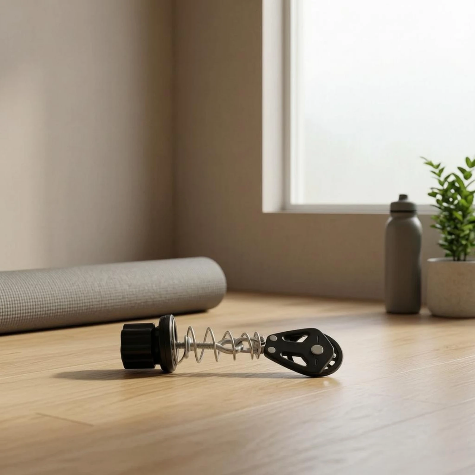 Картина 3: Универсальный компактный тренажер Mind-Body Center Bed Pulley с пружинным механизмом для упражнений