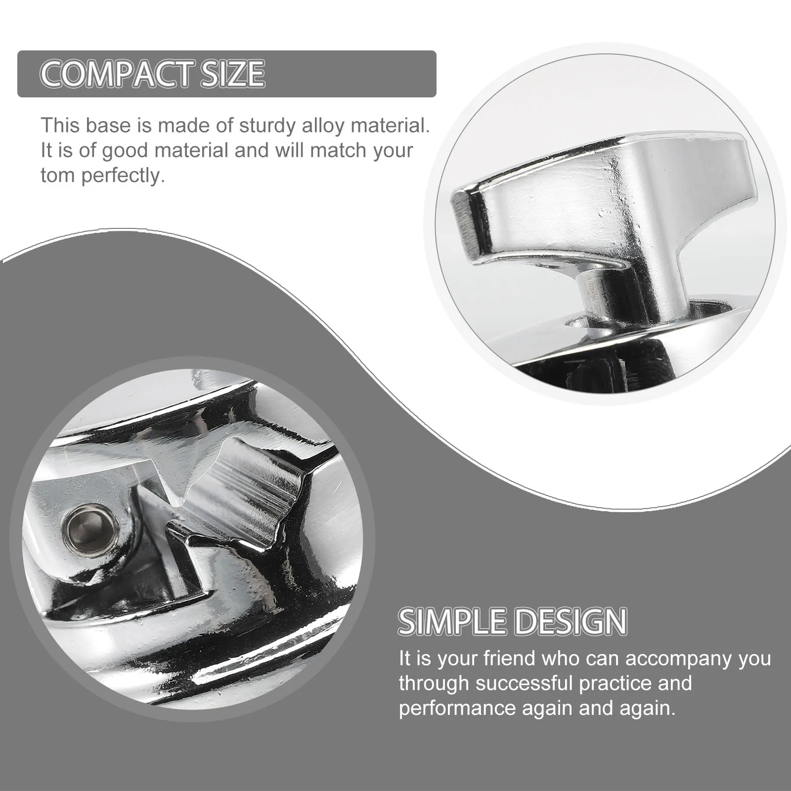 

Round Ear Accessories Drum Leg Replacement Tom Hardware Mount Legs Percussion Bases Alloy Drum Supply Fits Most Drums Easy