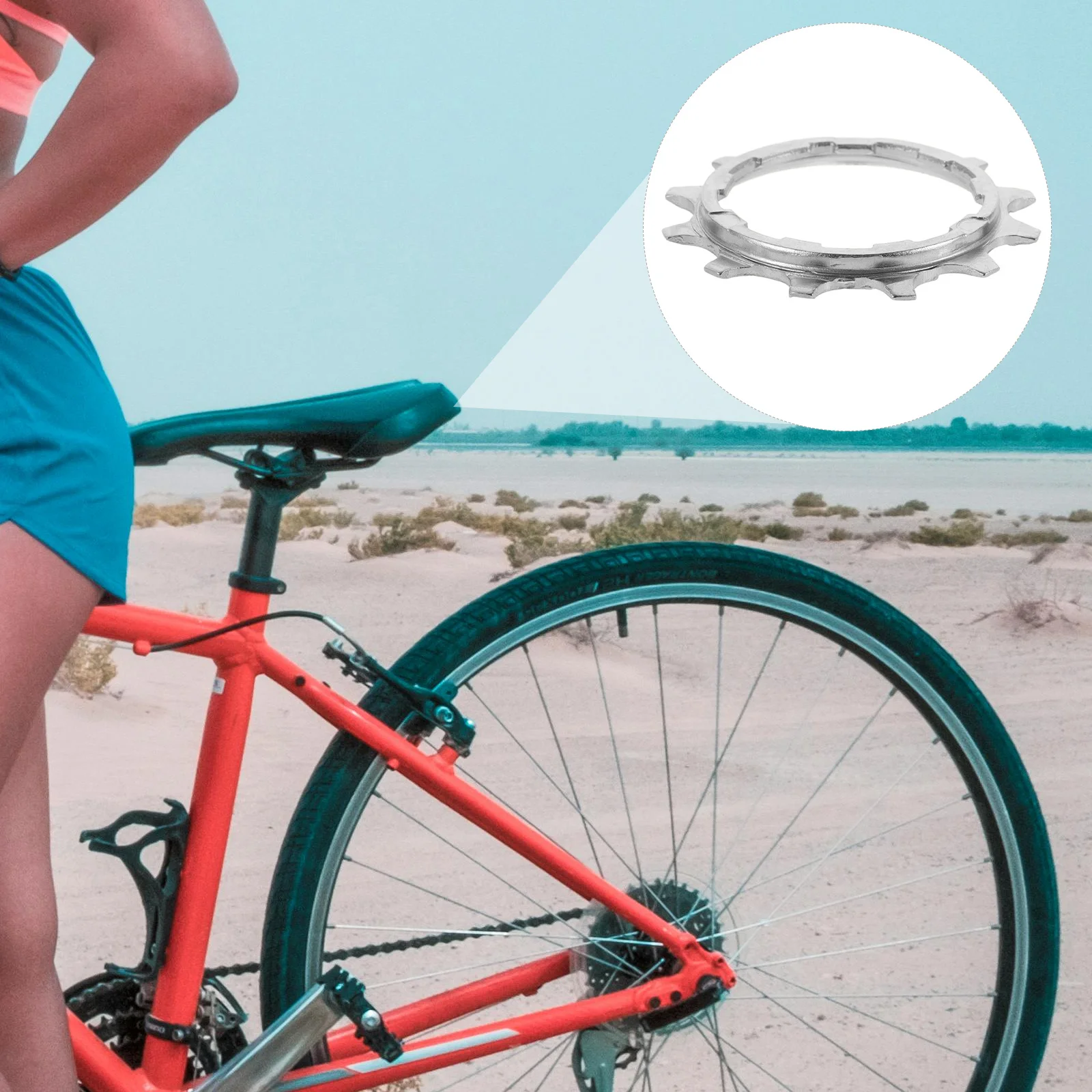 دولاب الموازنة رقعة إصلاح 12T الصلب سرعة واحدة دراجة دولاب الموازنة للدراجات الجبلية الطريق الثابتة والعتاد محور الدراجات ترقية جزء #2