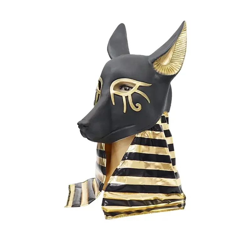 Snail ify alten ägyptischen Mythen Tod Anubis Wolf Gesichts maske Latex Helm Halloween Tier masken für erwachsene Maskerade Party Requisiten