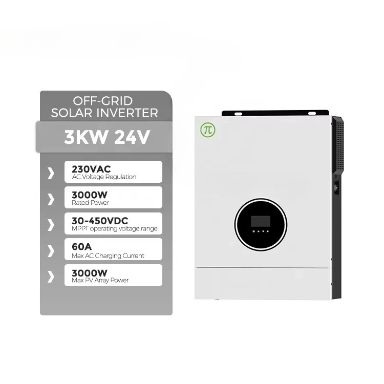 

3KW Off Grid Solar Inverter With 80A MPPT Solar Charger Controller 30-400VDC Wide PV Input