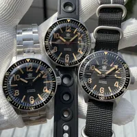 STEELDIVE Brand SD1962V Black Dial Ceramic Bezel Insert 200M Water Resistant NH35 Automatic Sapphire Glass Dive Watches for Men