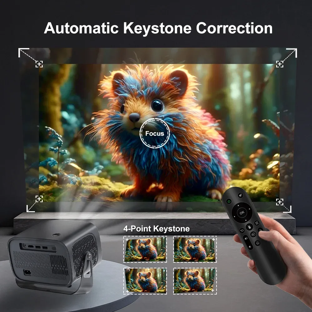 A10 projector home high definition 4K family party Android 13 portable projector small mini