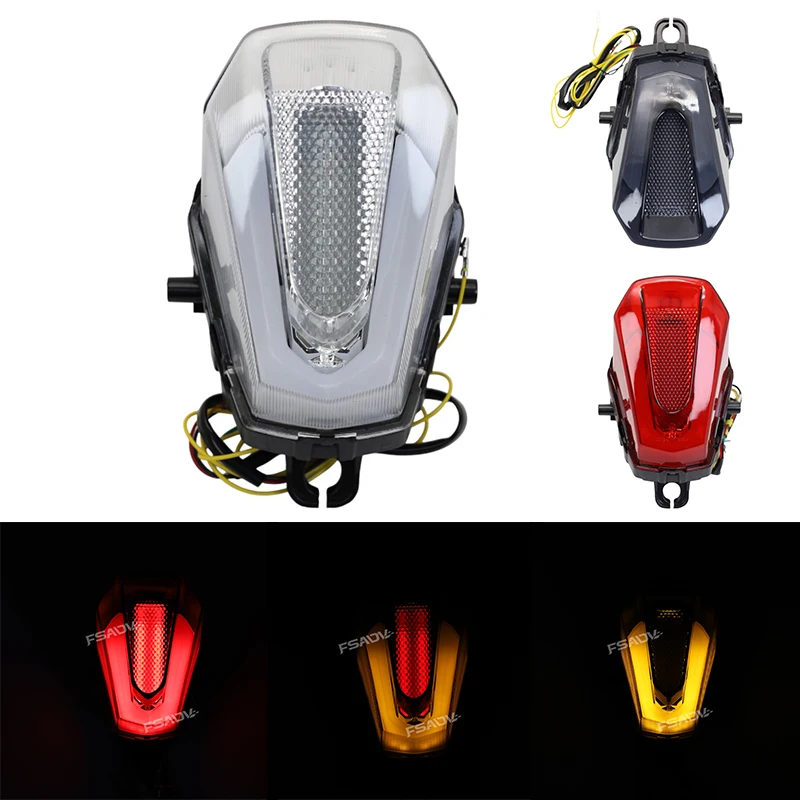 

Задний фонарь для мотоцикла Suzuki GSX-R1000 GSXR1000 GSXR1000R GSX-R1000R 2017-2024, интегрированный светодиодный стоп-сигнал и указатели поворота