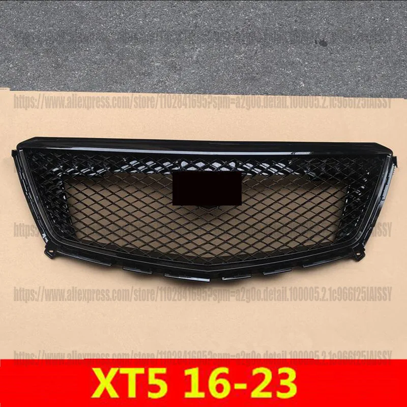 For Cadillac XT5 2016 2017 2018 2019 2020 2021 2022 2023 Front Bumper Mesh star Grill Grille trim car acesssories
