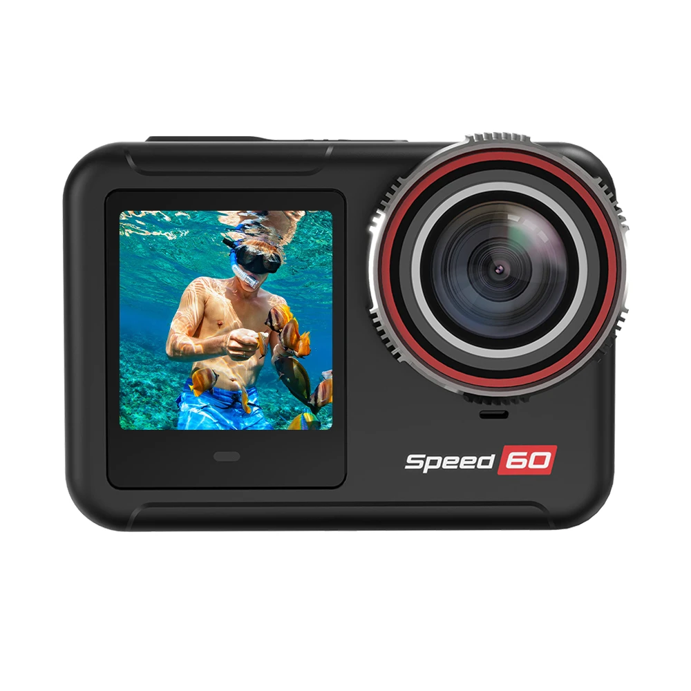 

4K 60fps 52MP Photo Dual Screen WIFI Wireless 12M Body Waterproof HD 1080p Action Camera Be Unique