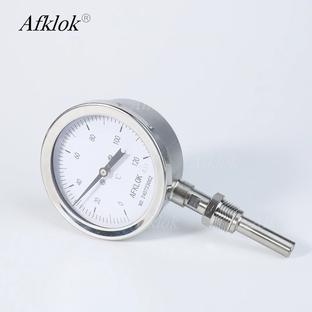 

Stainless Steel Bimetal Thermometer Bottom Type 0-100℃ Industrial Thermometer OEM & ODM Supported Temperature Instruments
