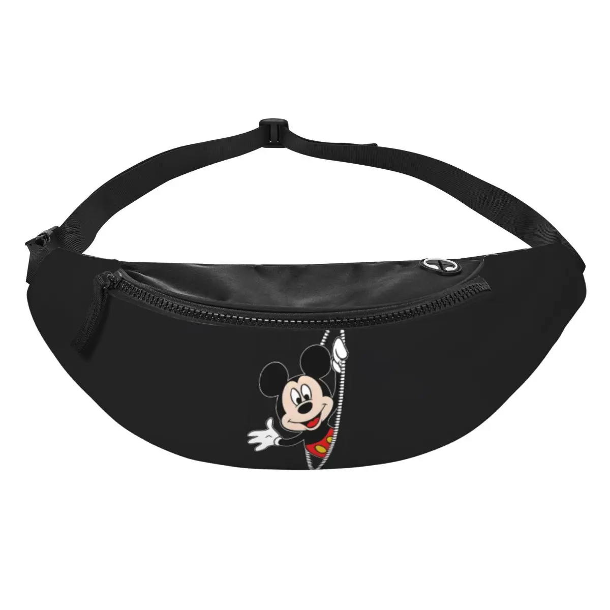 

Custom M-Mickey Anime M-Mouse Fanny Bag Cartoon Crossbody Waist Pack Men Women Travel Hiking Phone Money Pouch
