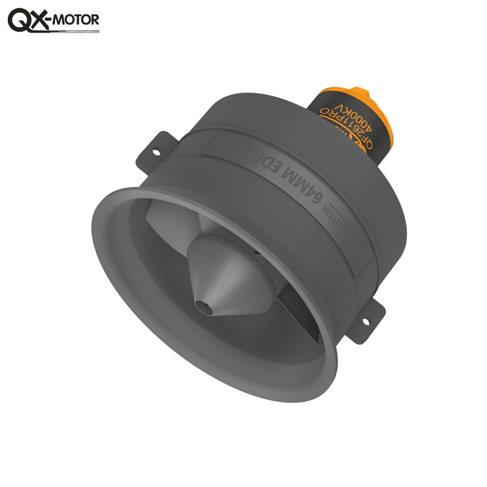 QX-MOTOR 64mm EDF QF2611PRO Ventola intubata a 5 pale con motore brushless 4000KV 3200KV 2900KV 40A 60A ESC per parte drone elicottero RC