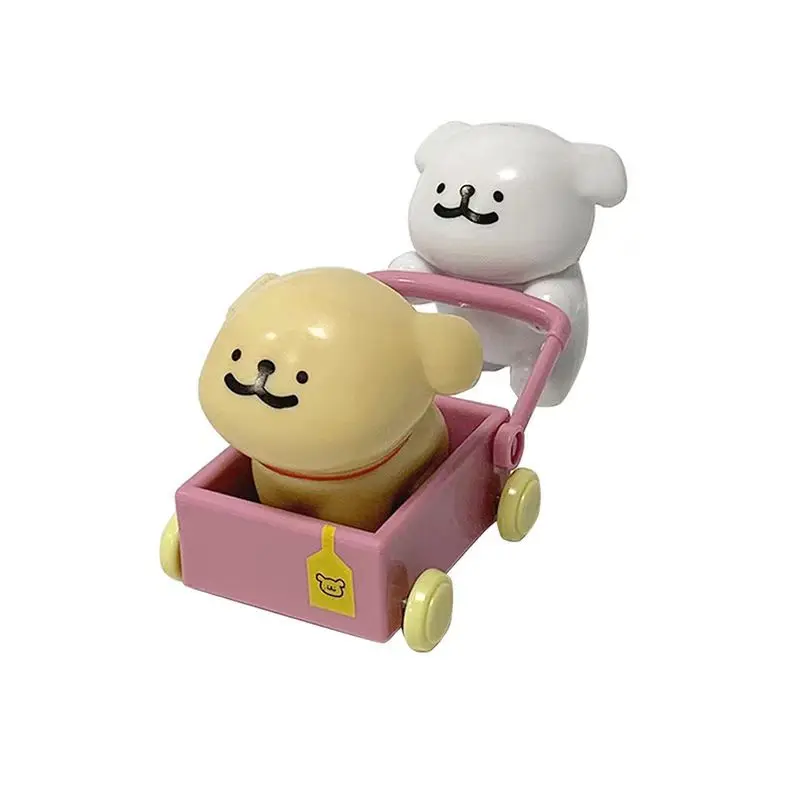 플레이이즘 6라인 강아지 피규어 블라인드 박스, 해피 스티커, 해피 시리즈 인형 데스크탑 장식품