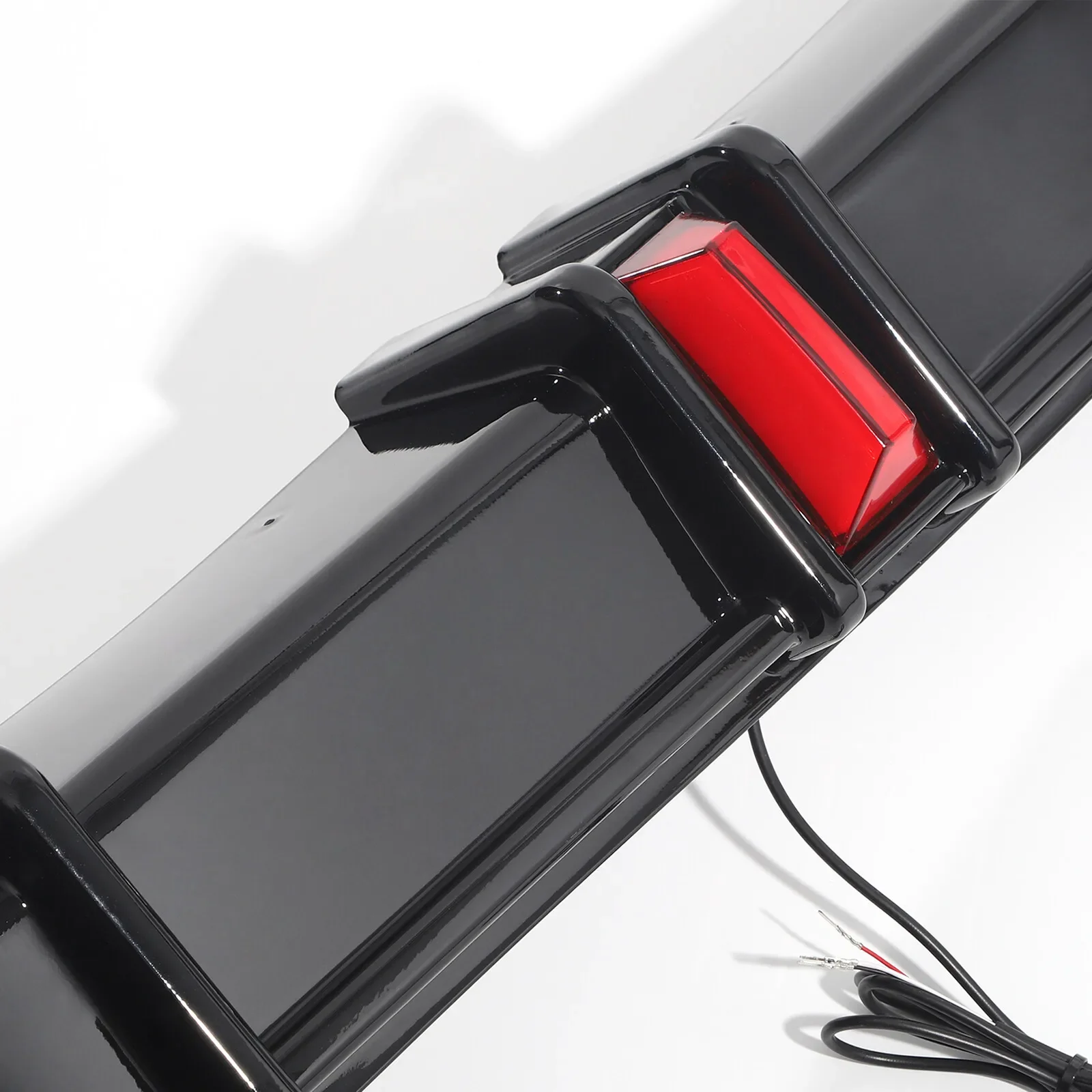 ABS Rear Bumper Spoiler Diffuser with LED Light For Honda Accord Sedan 2018-2022 Black