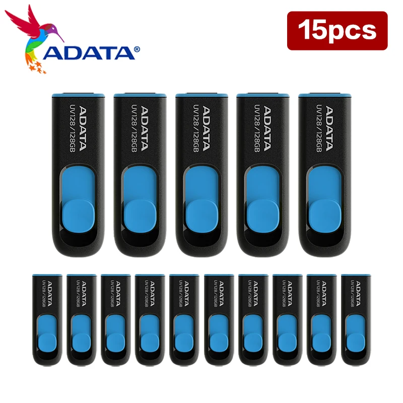 Imagem -06 - Usb Flash Drive para Computador e Escritório Cor Preta Luz 32gb 64gb 128gb Uv128 Atacado Adata-uv128