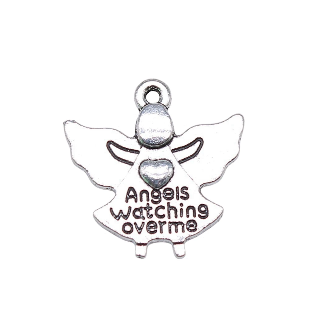 10pcs/lot Angels Watching Over Me Charms For Jewelry Making Car Pendant